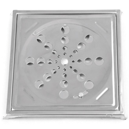 Grelha Quadrada de Aço Inox de 15cm com Fecho